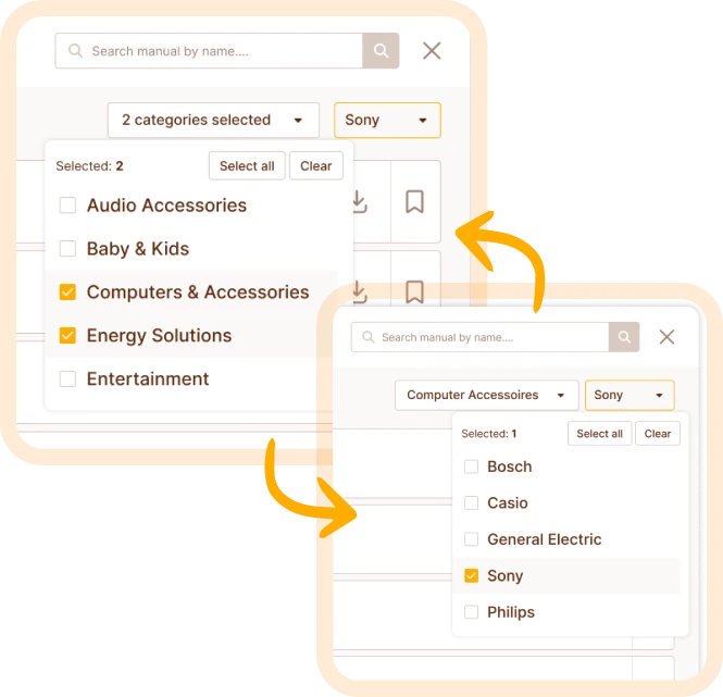 Brand & Category Filters